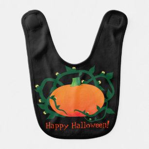 Baby's First Halloween Happy Halloween Pumpkin Baby Bib