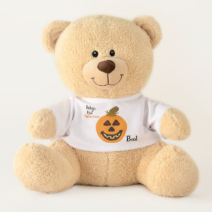 Baby's First Halloween Orange Pumpkin Teddy Bear