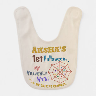 Baby's First Halloween, Spider Web Baby Bib
