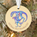 Baby's First Hanukkah 2025 Unisex Velociraptor Ornament<br><div class="desc">Velociraptors</div>