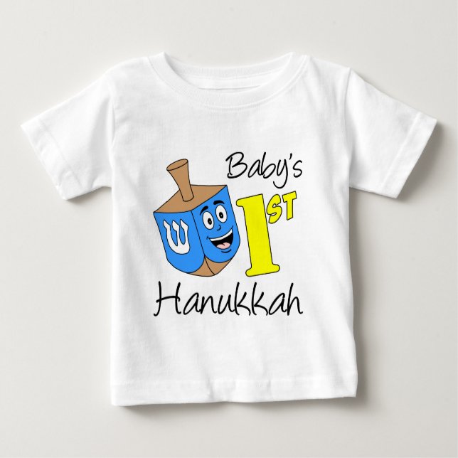 Baby's First Hanukkah Baby T-Shirt (Front)