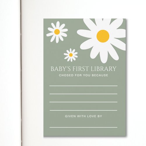 Baby's First Library Card