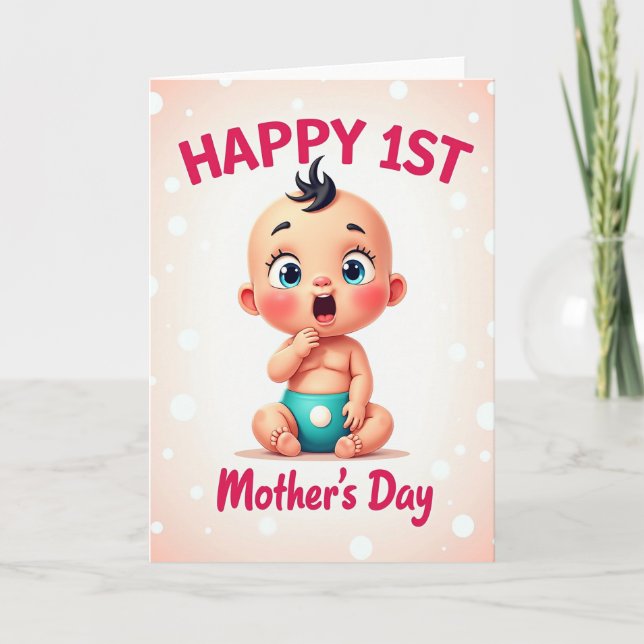 Babys First Mothers Day Art Card (Front)