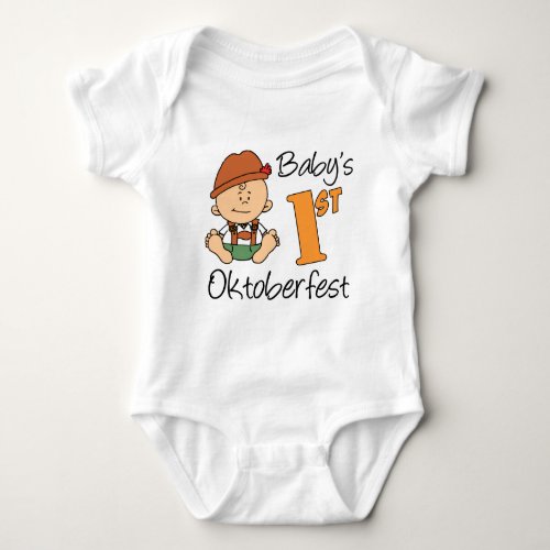 Babys First Oktoberfest Baby Bodysuit