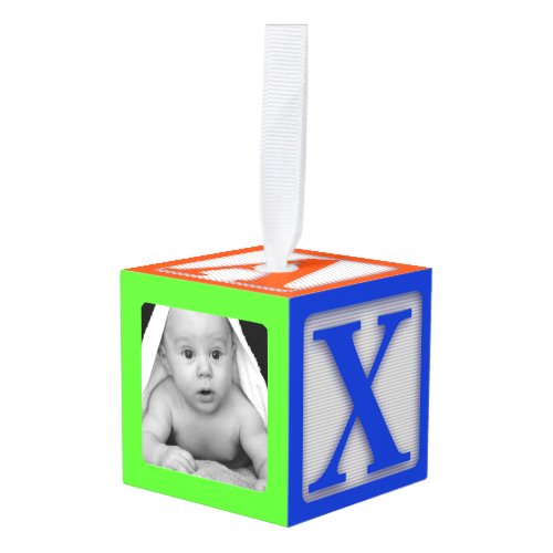 Babys First Photo Cube Ornament