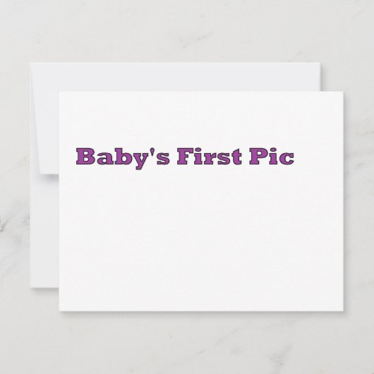 Baby's First Picture The MUSEUM Zazzle Gifts (Front)
