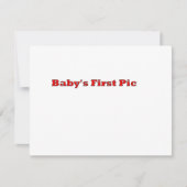 Baby's First Picture The MUSEUM Zazzle Gifts (Front)