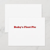 Baby's First Picture The MUSEUM Zazzle Gifts (Front/Back)