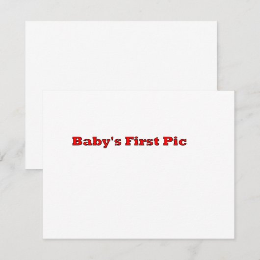 Baby's First Picture The MUSEUM Zazzle Gifts (Front/Back)