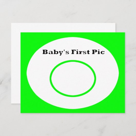 Baby's First Picture The MUSEUM Zazzle Gifts (Front/Back)