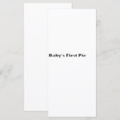 Baby's First Picture The MUSEUM Zazzle Gifts (Front/Back)
