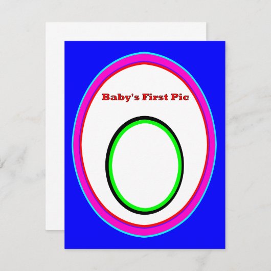 Baby's First Picture The MUSEUM Zazzle Gifts 3 (Front/Back)