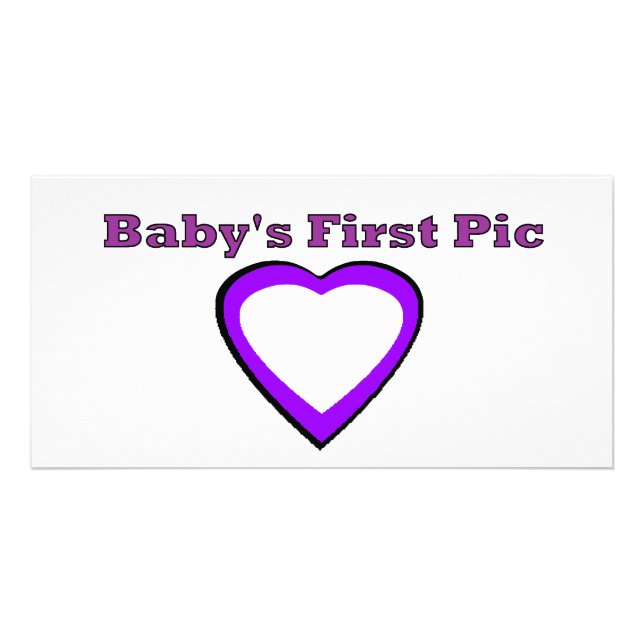 Baby's First Picture The MUSEUM Zazzle Gifts Card (Front)