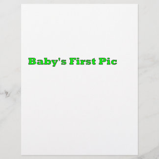 Baby's First Picture The MUSEUM Zazzle Gifts Flyer