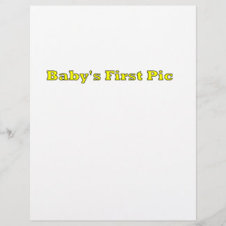 Baby's First Picture The MUSEUM Zazzle Gifts Flyer