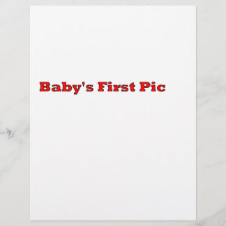 Baby's First Picture The MUSEUM Zazzle Gifts Flyer
