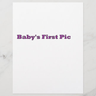 Baby's First Picture The MUSEUM Zazzle Gifts Flyer