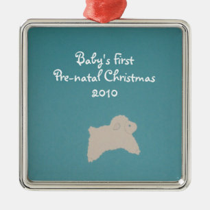 Baby's First, Pre-natal Christmas, 2010 Metal Ornament