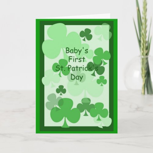 Babys First St Patricks Card