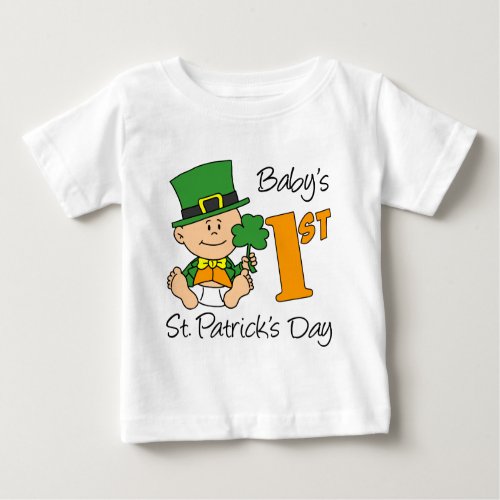 Babys First St Patricks Day Baby T_Shirt