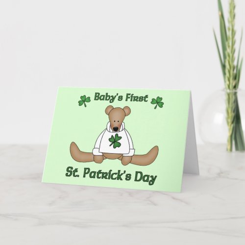 Babys First St Patricks Day Card