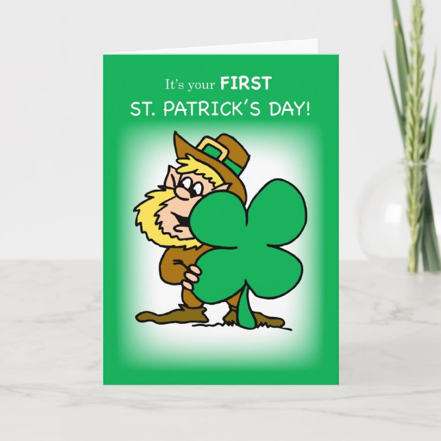Baby's First St. Patrick's Day Card (Front)