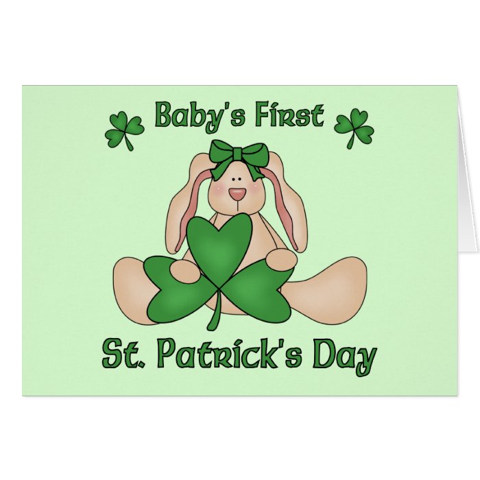 Baby's First St. Patrick's Day Greeting Card