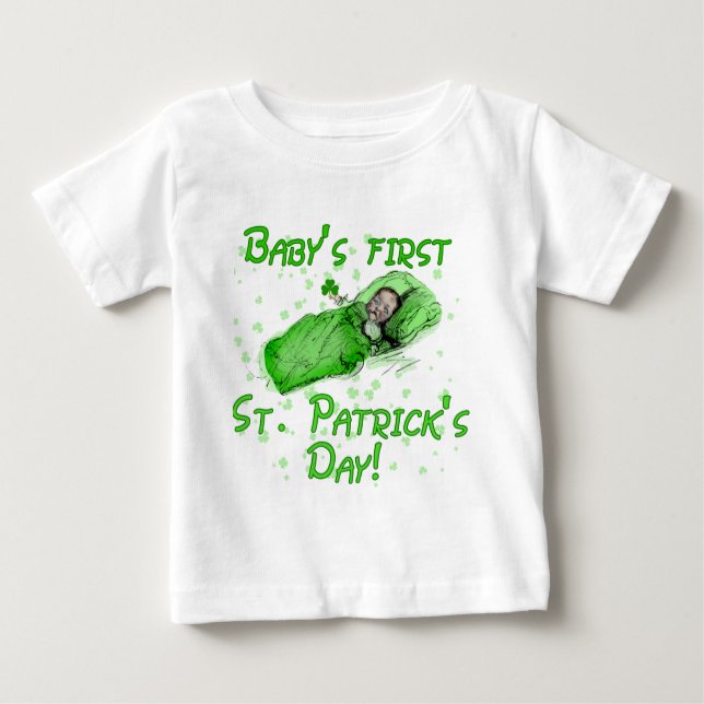 Baby's First St. Patrick's Day Tshirts (Front)