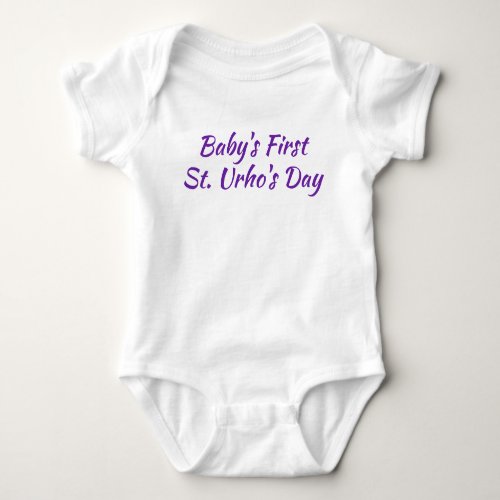 Babys First St Urhos Day Finnish Baby One_Piece Baby Bodysuit