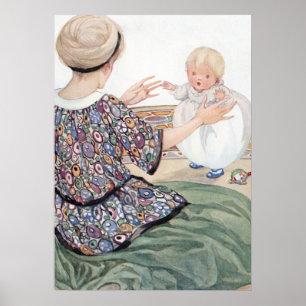 Baby's First Step by Anne Anderson Poster