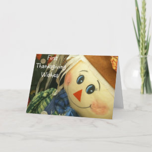 BABY'S FIRST THANKSGIVING HOLIDAY CARD