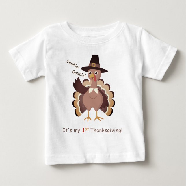 Baby's First Thanksgiving Shirt (Front)