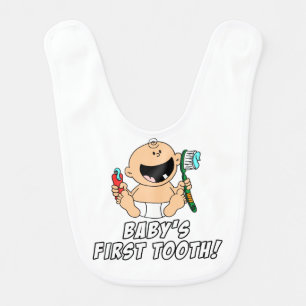 Baby's First Tooth Baby Bib