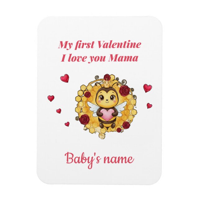 Baby's First valentine Magnet (Vertical)