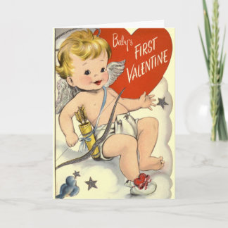 Baby's First Valentine's Greeting Card