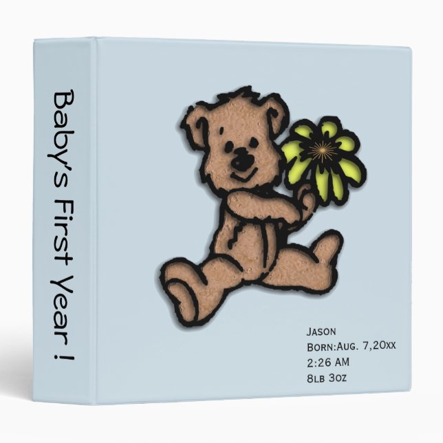 Baby's First Year 3 Ring Binder (Front/Spine)