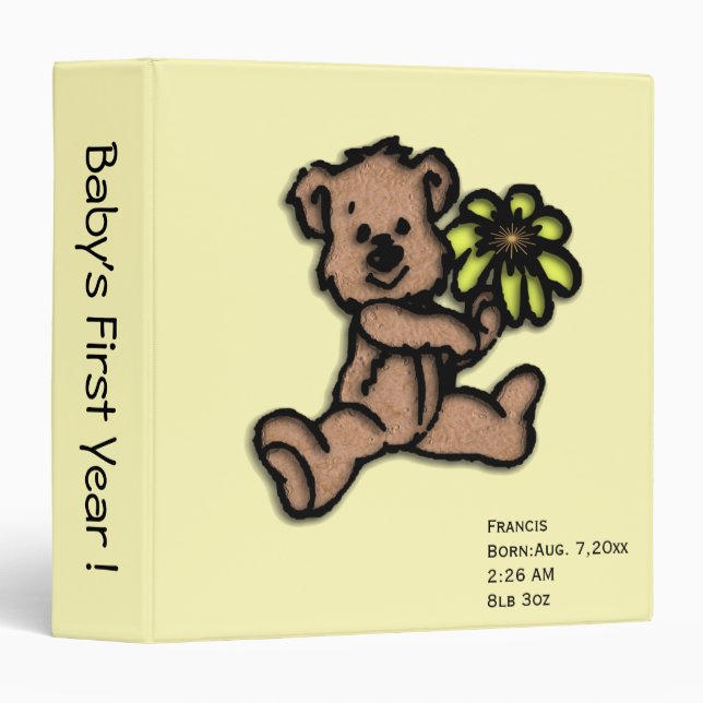 Baby's First Year Binder (Front/Spine)