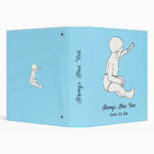 Baby's First Year, Blue Scrapbook Album 3 Ring Binder