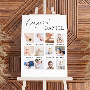 Baby's First Year Photo 1st Birthday Milestone Foam Board