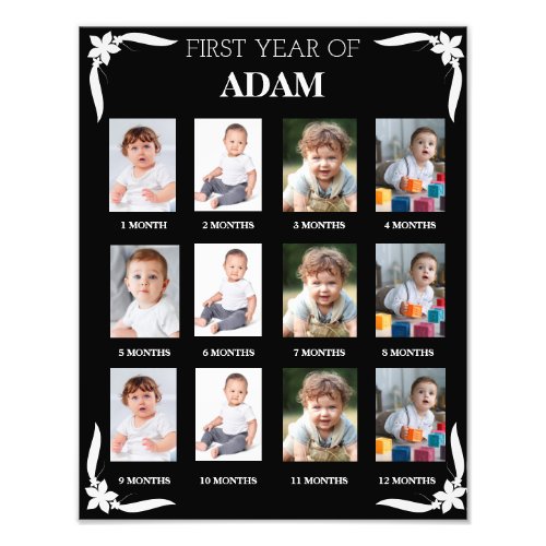 Babys First Year Photo Sign First Year 