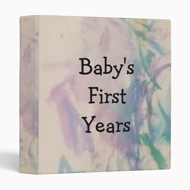 Baby's First Years Scrapbook Binder (Front/Spine)
