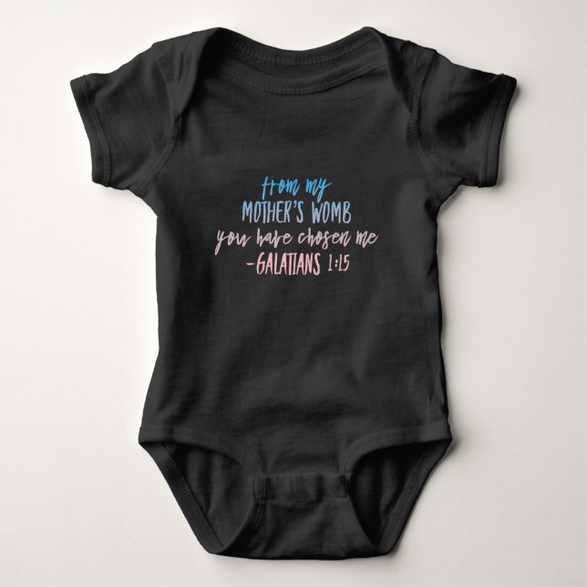 Baby's Galatians 1:15 Bodysuit (Front)