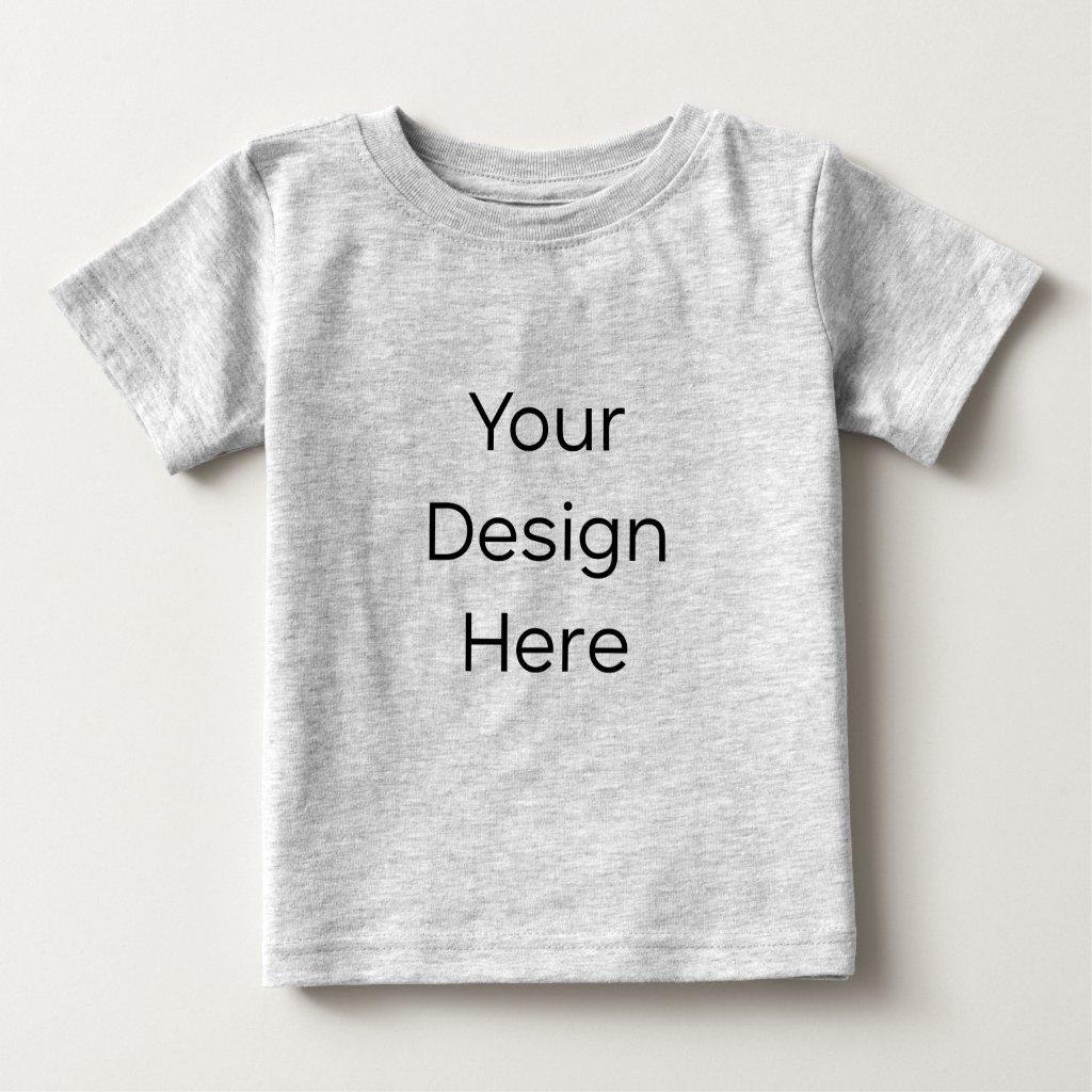 Baby's Grey T-Shirt — Front