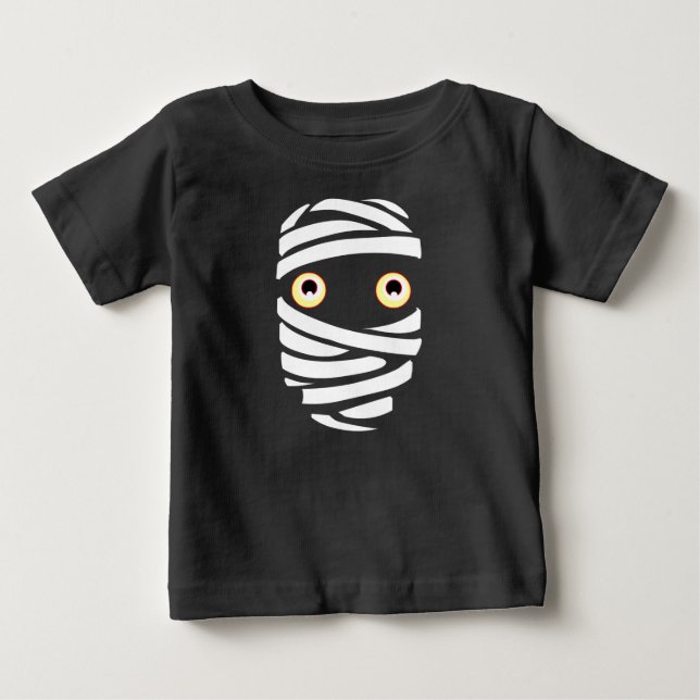 Baby's Halloween Shirt Cute Boo Shirts Mummy Tee (Front)