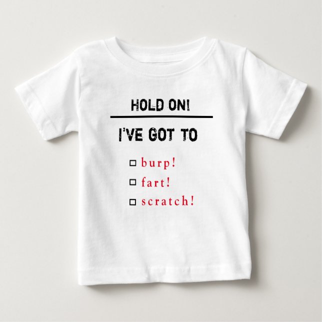 Baby's Hold On romper (Front)