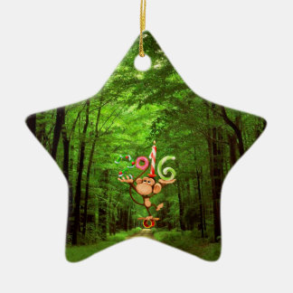 Baby's : my first new year - ceramic ornament