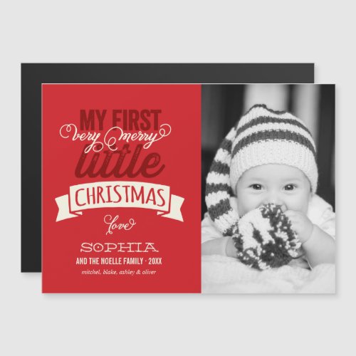 Babys My Very Merry Little Christmas Cute Photo