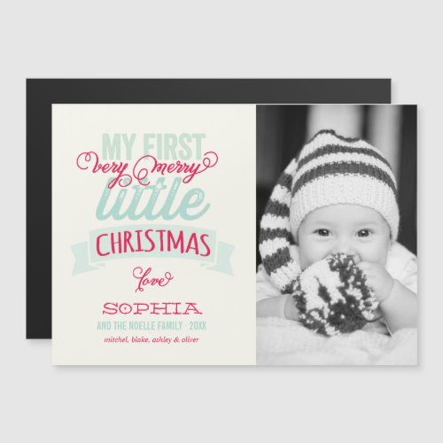 Babys My Very Merry Little Christmas Cute Photo