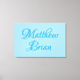 Baby's Name Wall Art (blue)