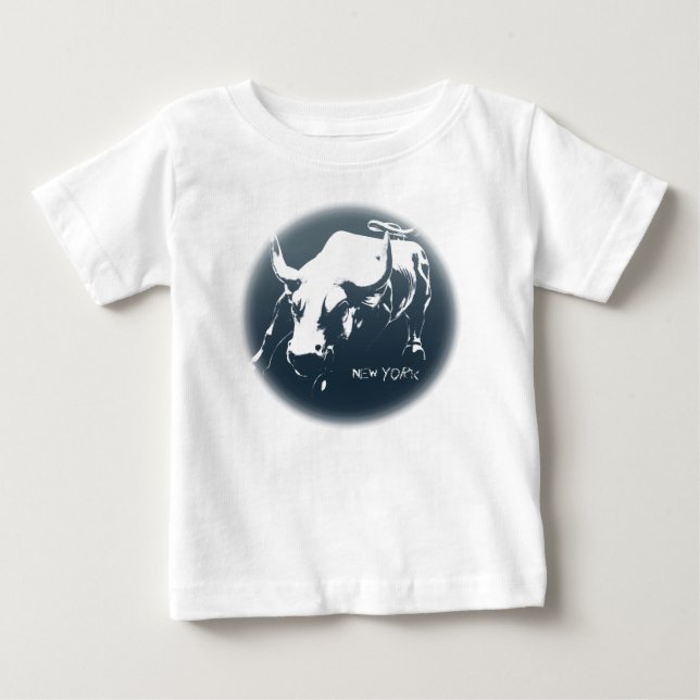 Baby's New York Shirt NYC Baby Bull Souvenir Shirt (Front)